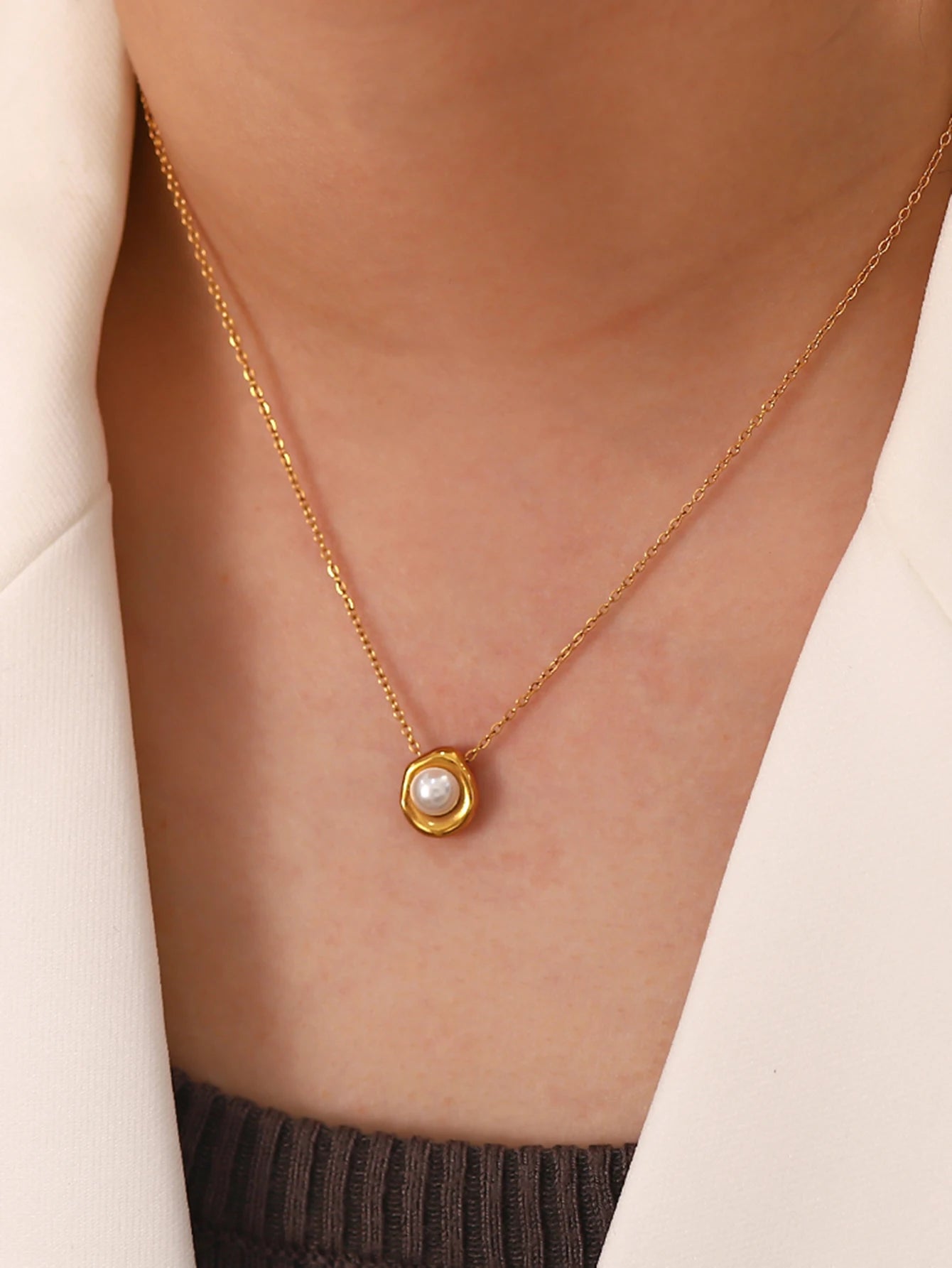 Colar Summer com Zircônia Branca Banhado a Ouro 18k