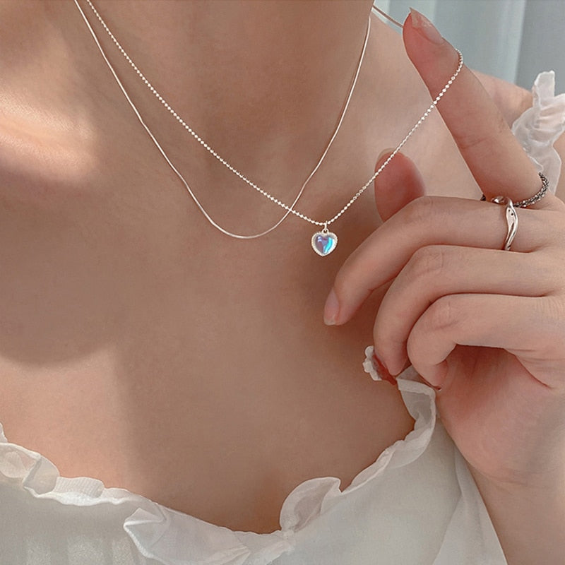 Colar Brilhante de Prata Feminino – Joia Elegante Donna You