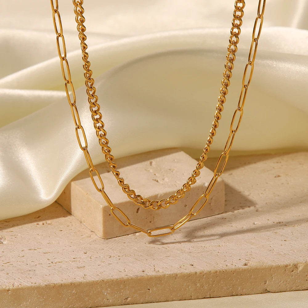 Colar Mix Cartier feminino banhado a ouro – Donna You