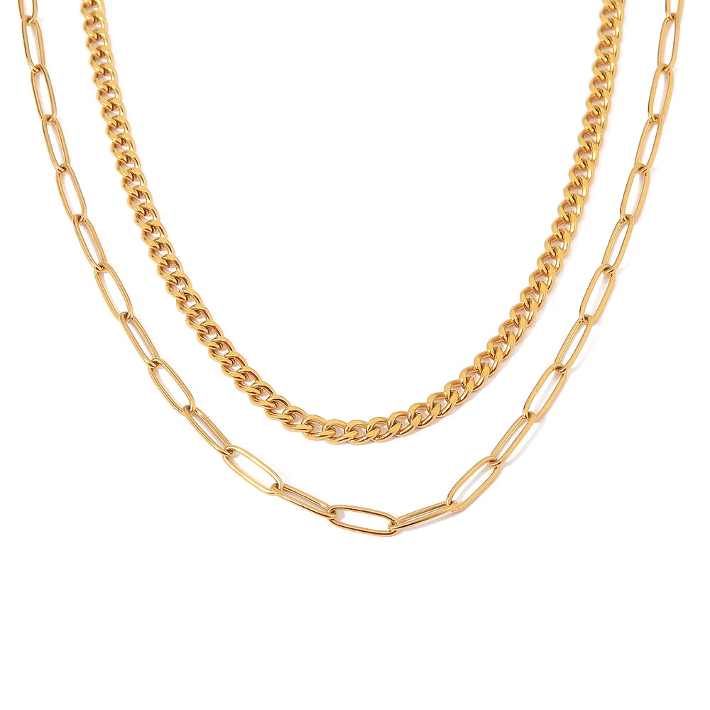Colar Mix Cartier feminino banhado a ouro – Donna You