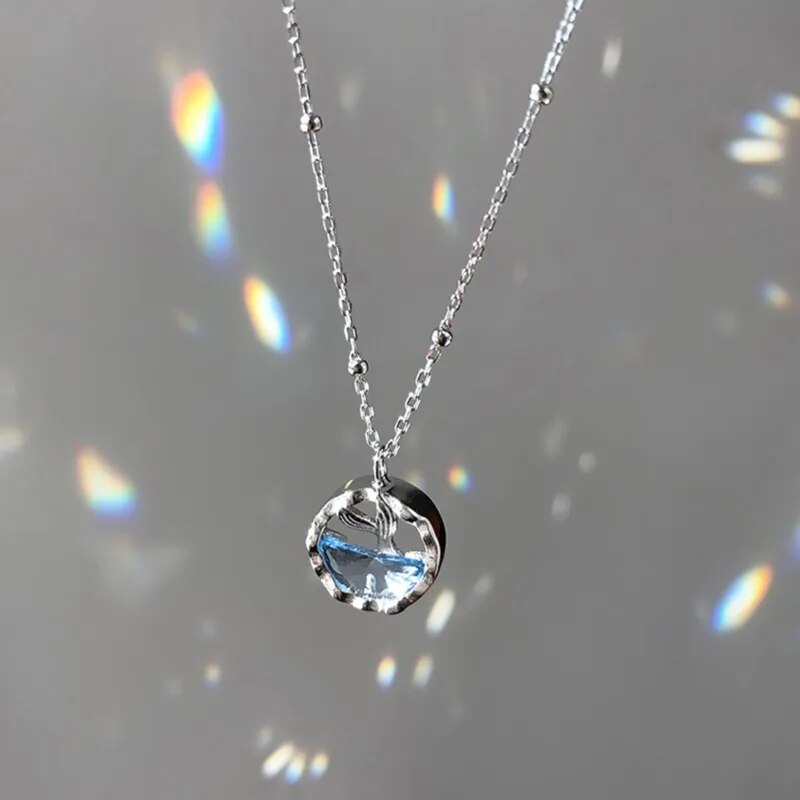 Colar Sereia Blue com pedra azul inspirada no oceano – Donna You