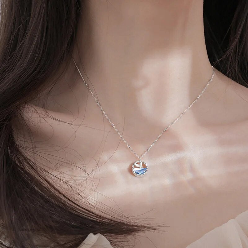 Colar Sereia Blue com pedra azul inspirada no oceano – Donna You