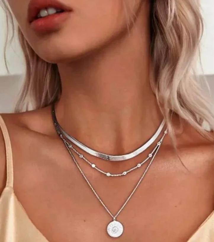 Colar Vintage 3 em 1 feminino – estilo retrô elegante – Donna You