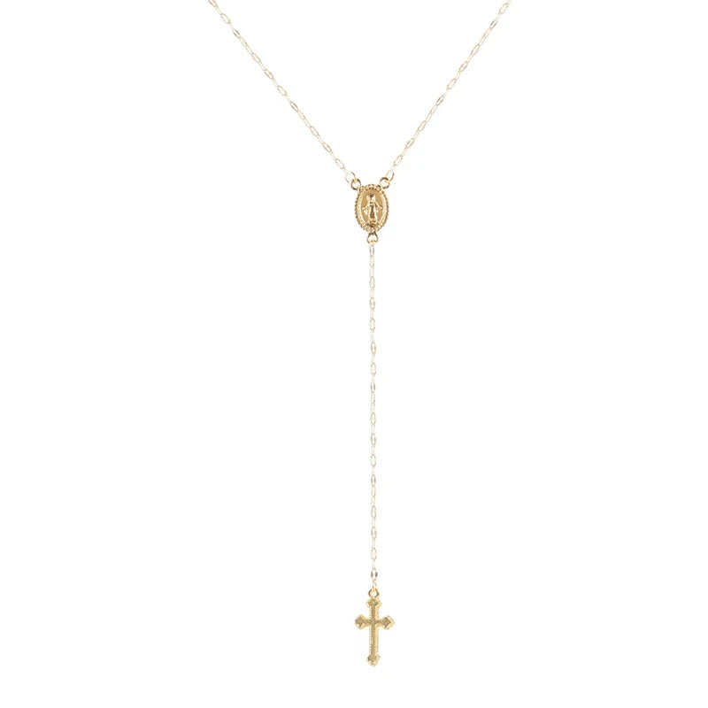 Donna you Colar feminino com pingente de anjo da guarda