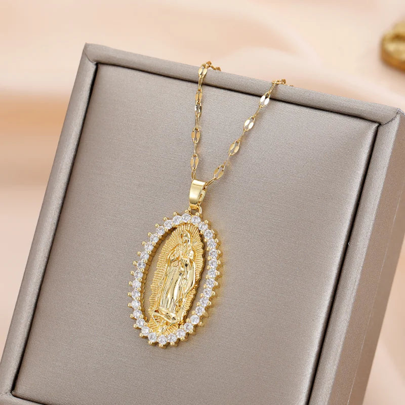 Medalhão Nossa Senhora Aparecida design religioso – Donna You