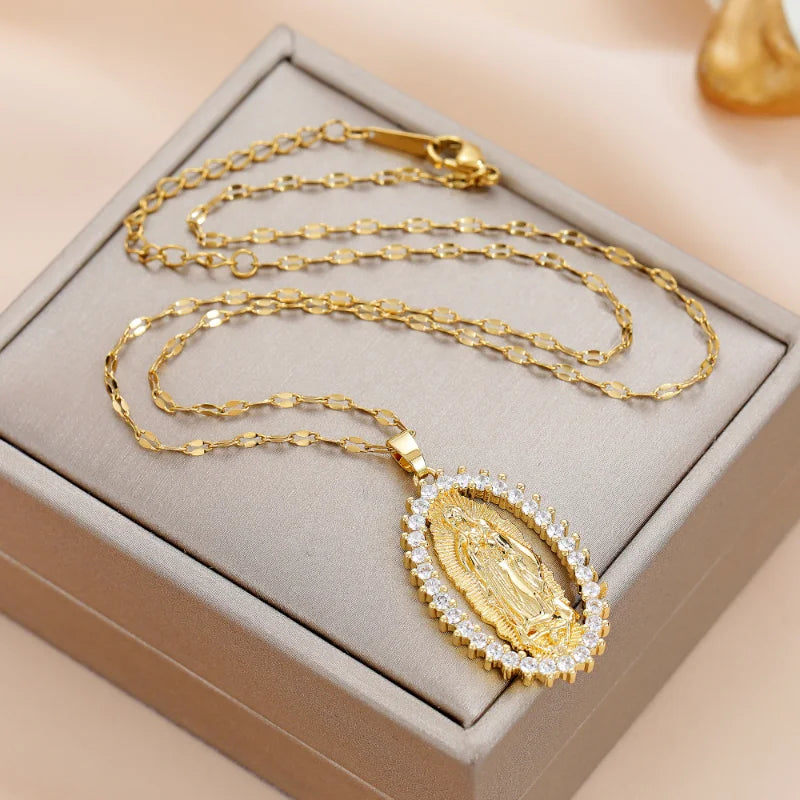 Medalhão Nossa Senhora Aparecida design religioso – Donna You