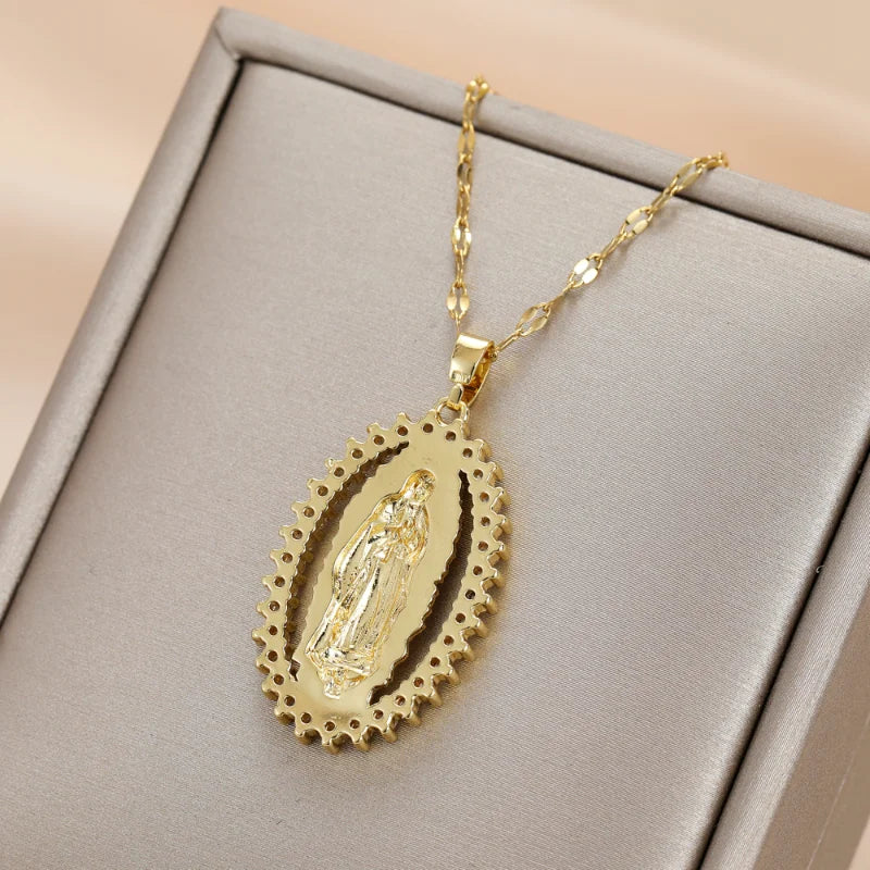 Medalhão Nossa Senhora Aparecida design religioso – Donna You