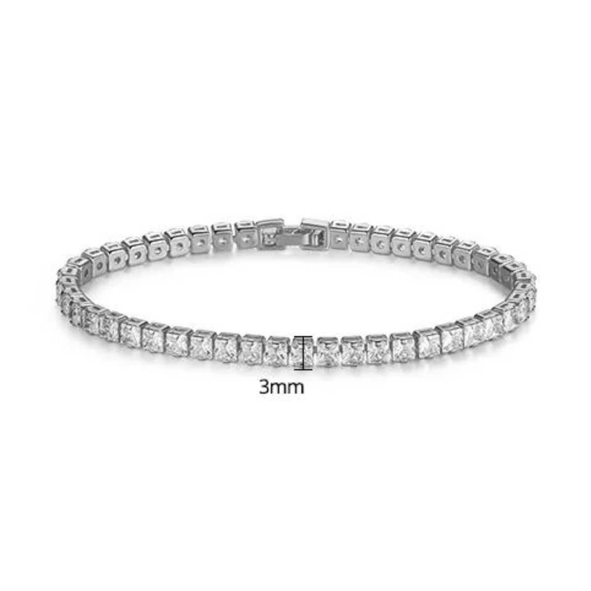 Pulseira Gold Donna You com zircônias brilhantes