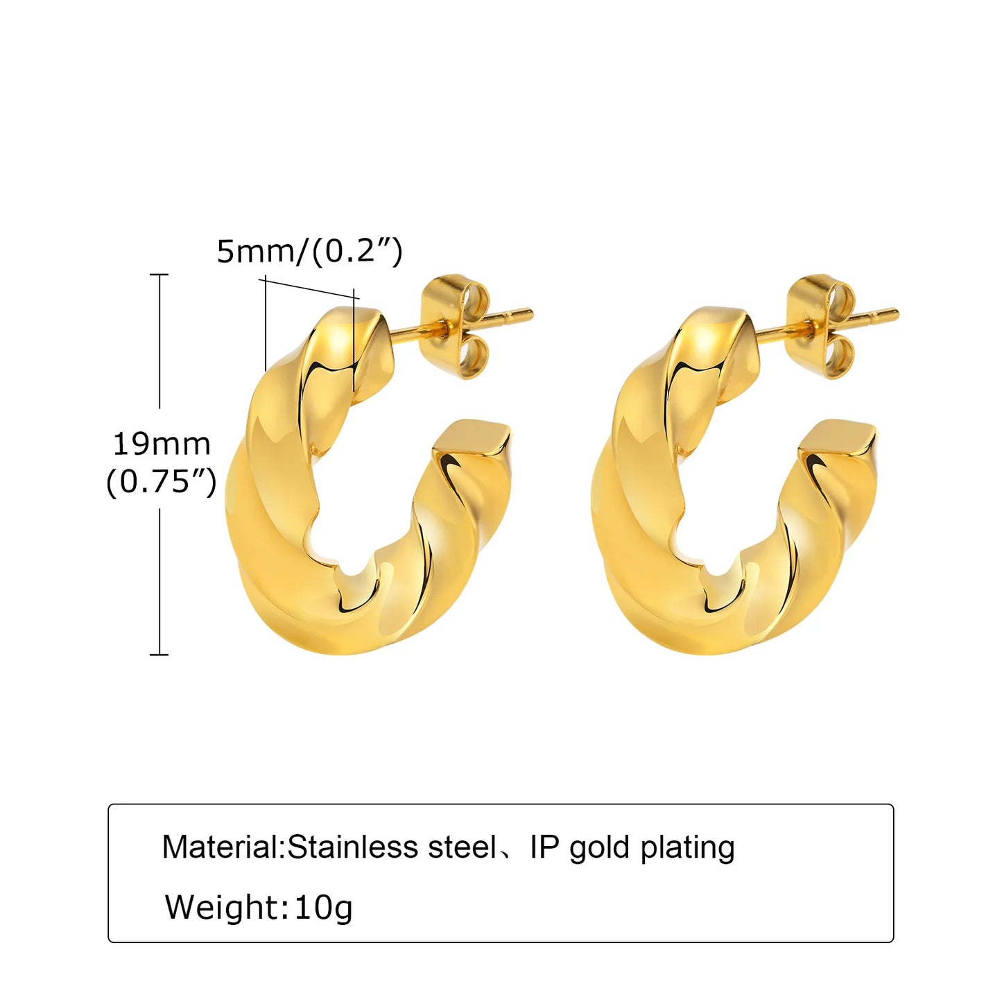 Brinco Transado Banhado a Ouro 18k