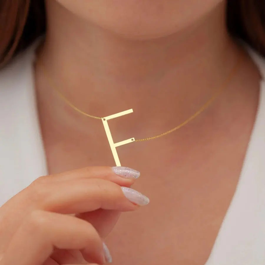 Colar Personalizado Com sua Inicial Banhado a Ouro 18k - 70%OFF + Frete Grátis