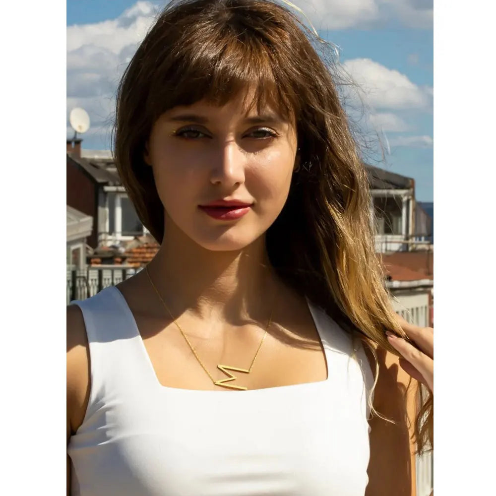 Colar Personalizado Com sua Inicial Banhado a Ouro 18k - 70%OFF + Frete Grátis