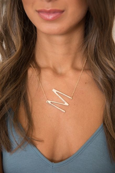 Colar Personalizado Com sua Inicial Banhado a Ouro 18k - 70%OFF + Frete Grátis
