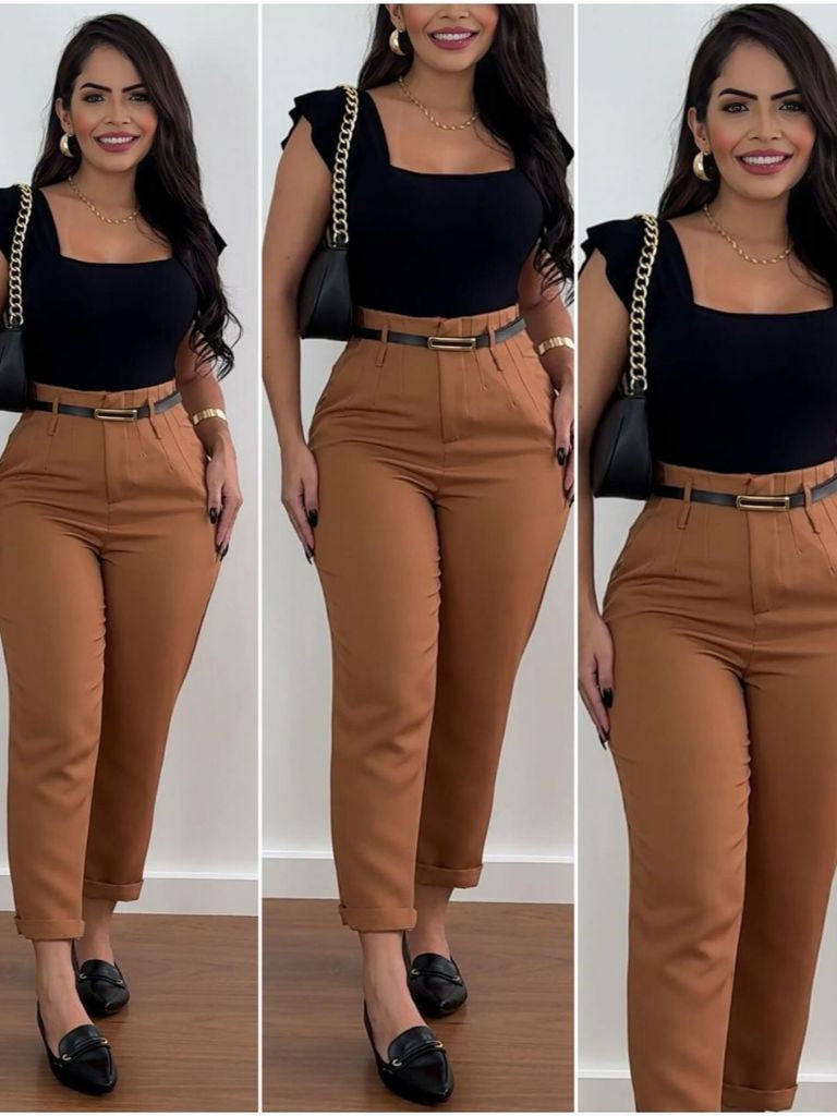 Calça Donna Alfaiataria - Frete Grátis