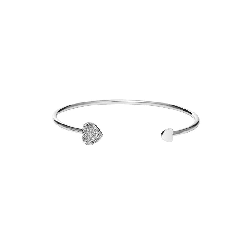 donna you Bracelete feminino ajustável com laço duplo e cristais brilhantes, acabamento dourado