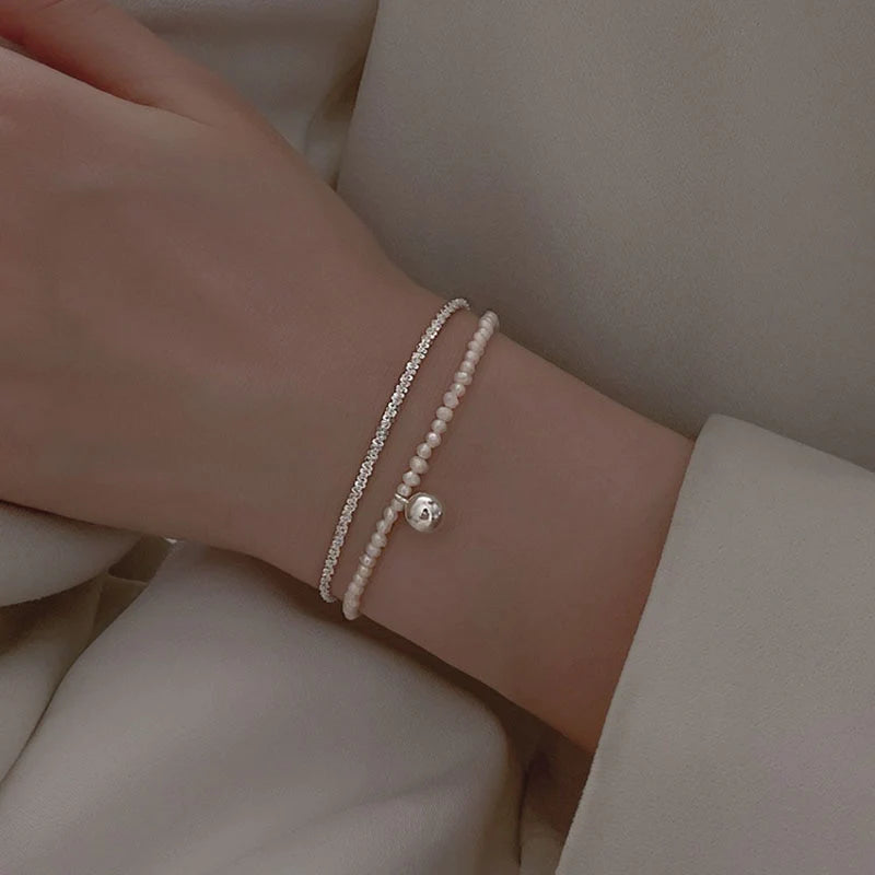 donna you pulseira dupla de luxo banhada a ouro