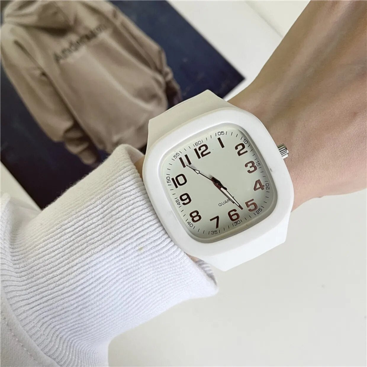 donna you relógio quartz feminino acessório elegante