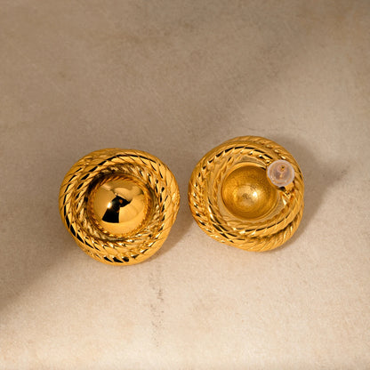 Brinco Nina Banhado a Ouro 18k