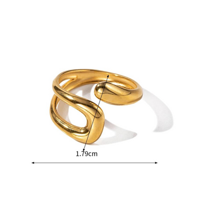 Anel Sun feminino ajustável com design delicado – Donna You