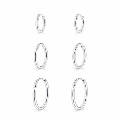 Brincos trio de argola joia em prata 925 da loja Donna You 