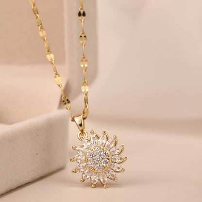 Colar Elegant Girassol rotativo Donna you 