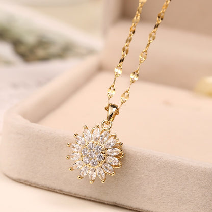 Colar Elegant Girassol rotativo Donna you 