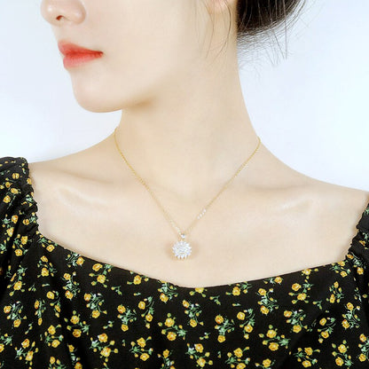 Colar Elegant Girassol rotativo Donna you 