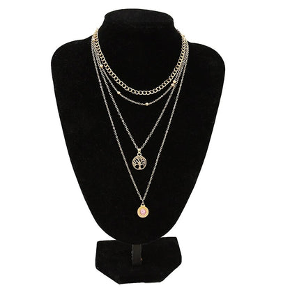Colar Vida 4 Camadas feminino  moderno – Donna You