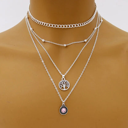 Colar Vida 4 Camadas feminino  moderno – Donna You