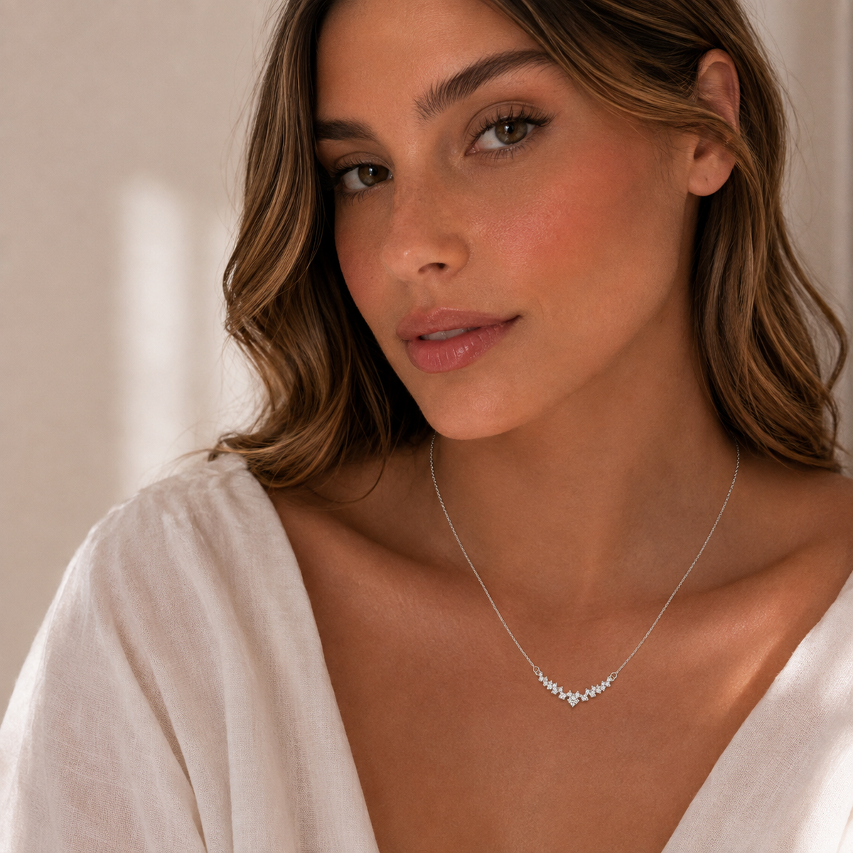 Prata 925 legítima colar cravejado feminino 