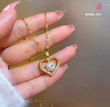 Colar feminino folheado a ouro 18K com design elegante – Donna You
