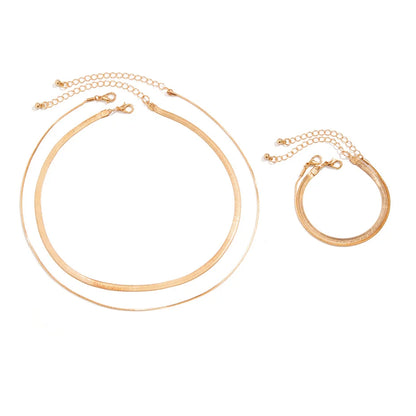 Donna you Kit de colares femininos dourados com design delicado e moderno – 4 peça