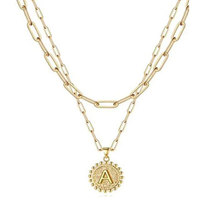 Corrente Cartier 2 em 1 com Inicial Banhado a Ouro 18k