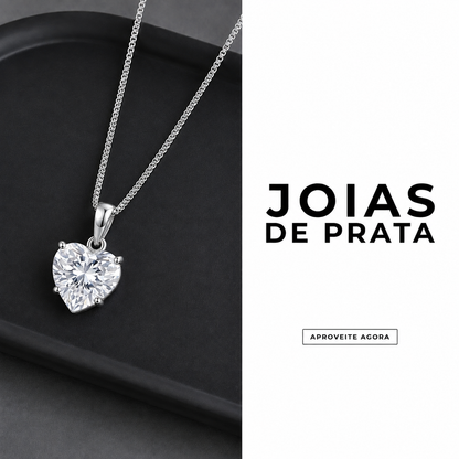 Colar Coração em Prata 925