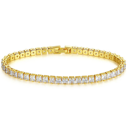 Pulseira Gold  Donna You com zircônias brilhantes