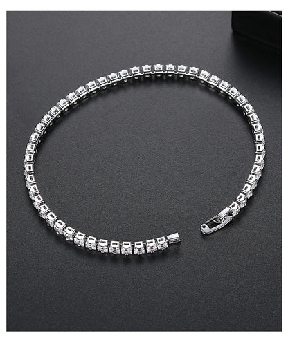 Pulseira Gold  Donna You com zircônias brilhantes