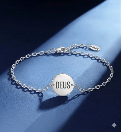 Joias feminina pulseira Deus 