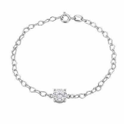 Pulseira ponto de luz prata 925 joias donna you