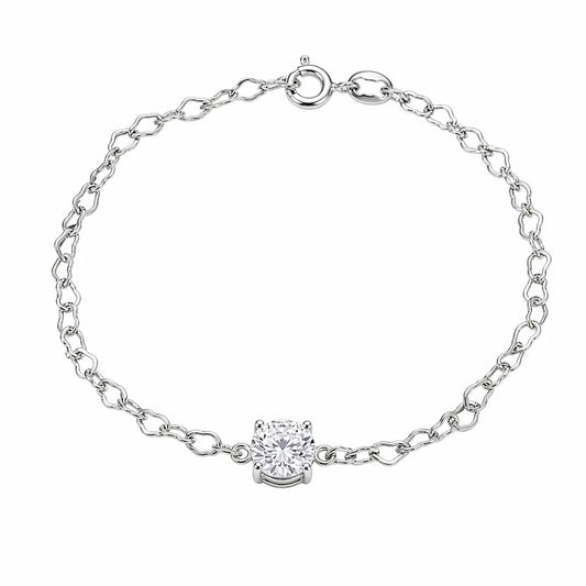 Pulseira ponto de luz prata 925 joias donna you