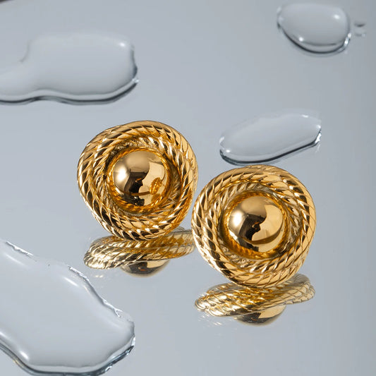 Brinco Nina Banhado a Ouro 18k