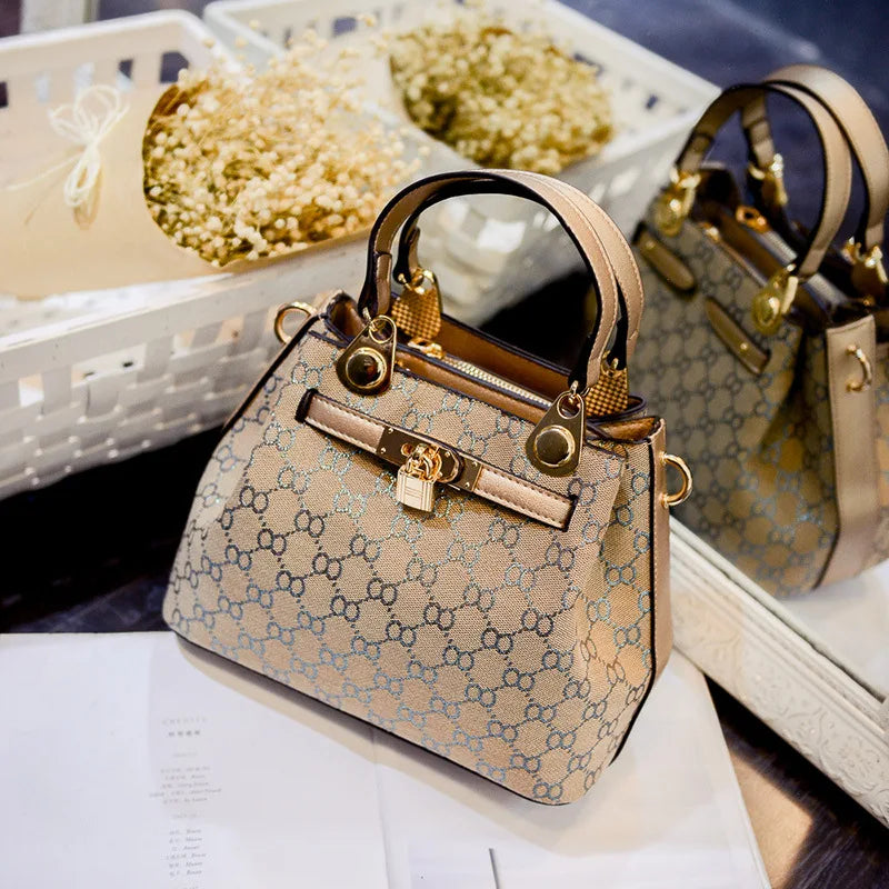 Bolsa Fashion em couro légitimo