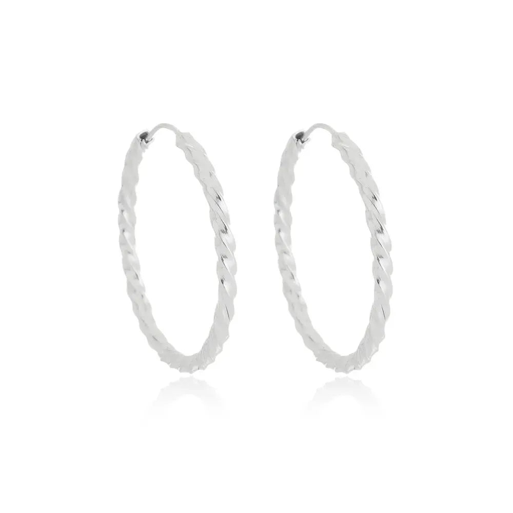 joia feminina prata 925 trançada elegante