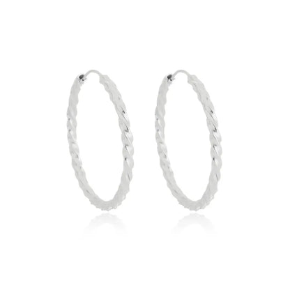 joia feminina prata 925 trançada elegante