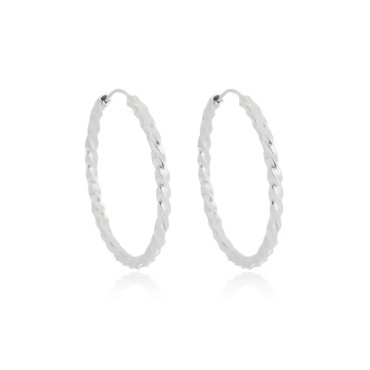 joia feminina prata 925 trançada elegante