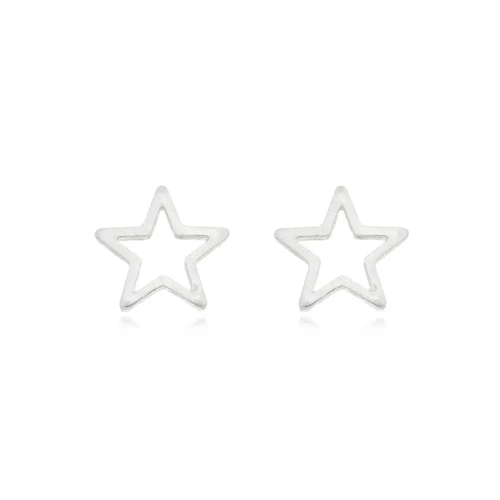 brinco estrela joias donna you prata 925