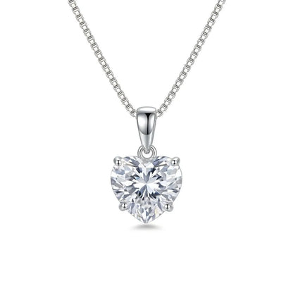 colar coração prata 925 feminino delicado