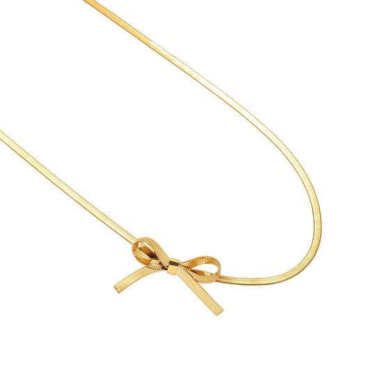 colar Laço Banhado a Ouro 18k - Donna You 