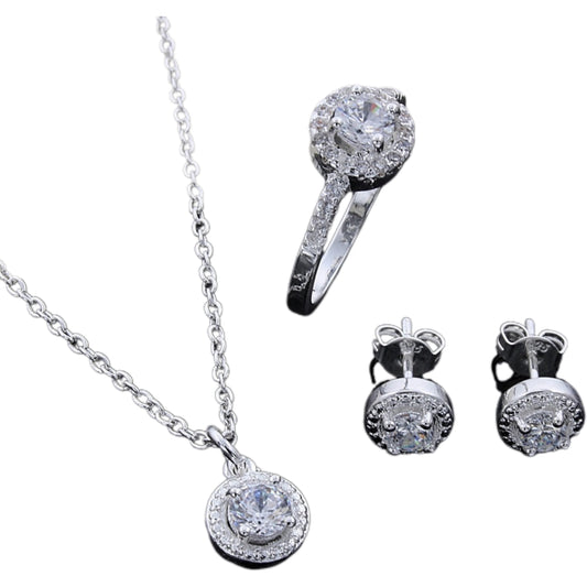 conjunto de prata 925 donna you