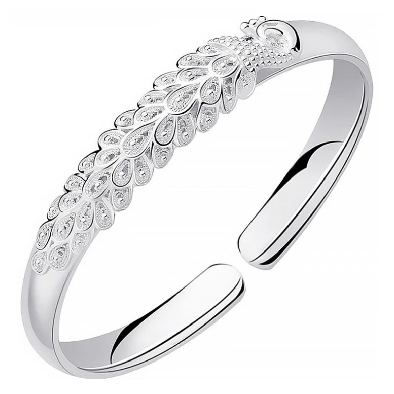 donna you Bracelete Pavão Prata