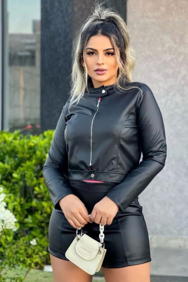 Jaqueta Couro Donna