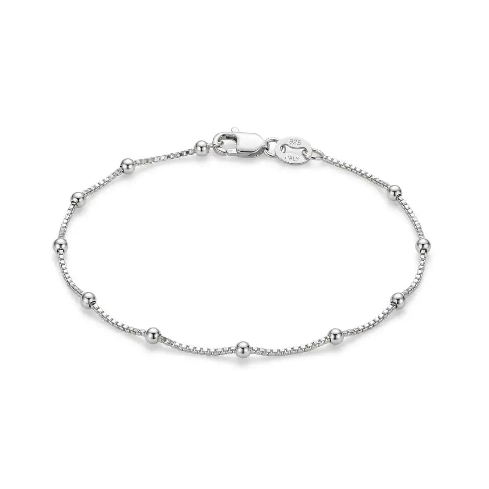 pulseira maria prata 925 feminina delicada